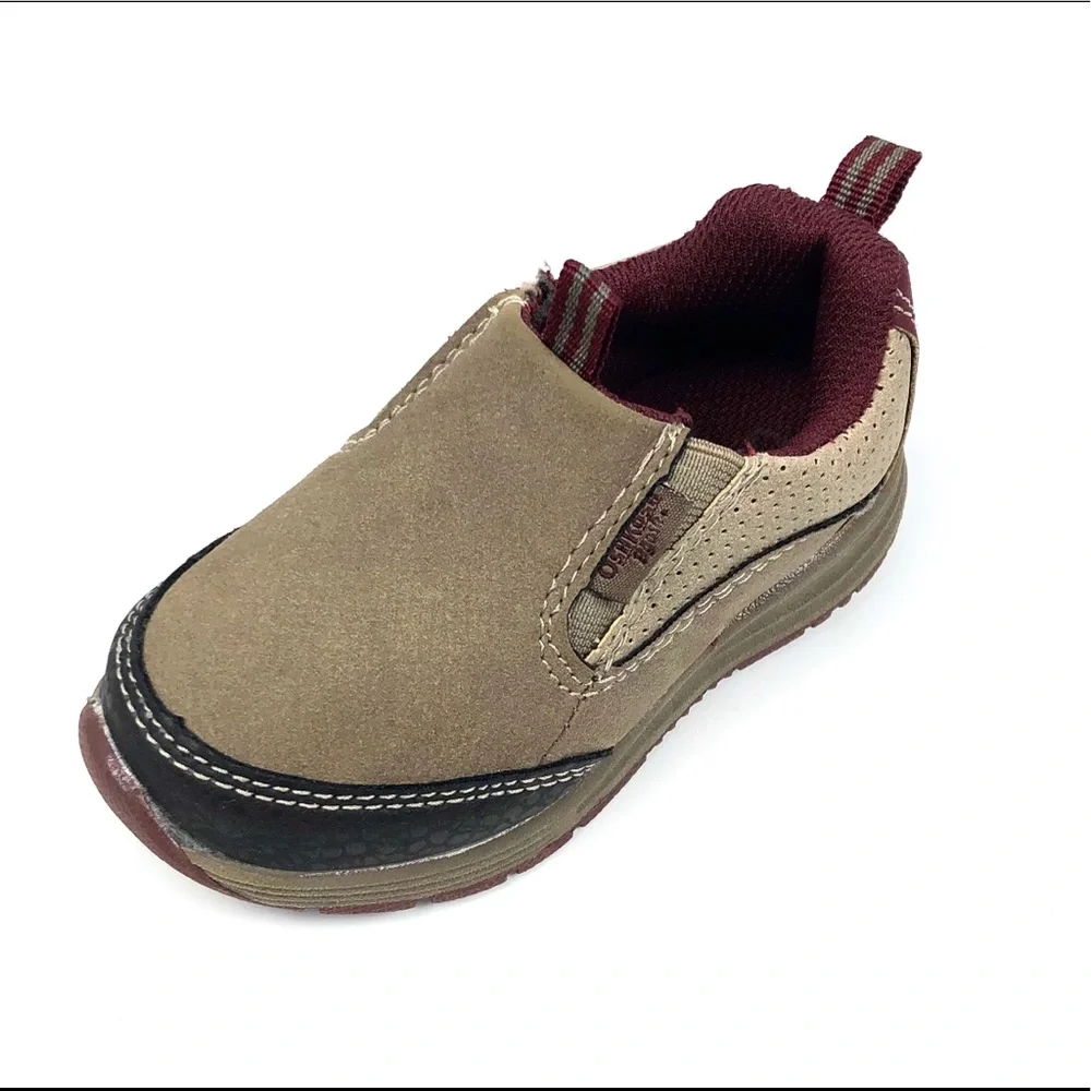Oshkosh Infant Size 6 Tan Faux Suede Slip Ons NWOB